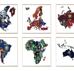 World Passport Map Series